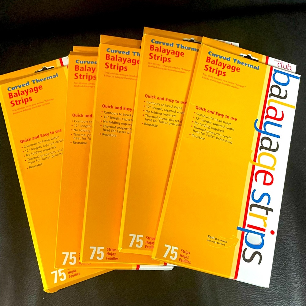 Product Club Curved Thermal Balayage Strips LOT OF 5 BOXES NEW